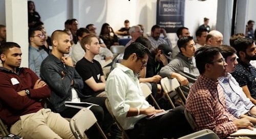 Corporate event audience