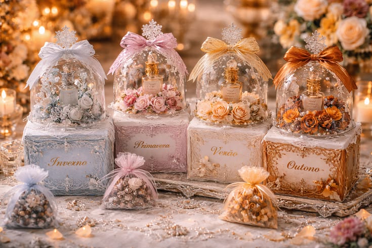 Trousseau gift basket setup