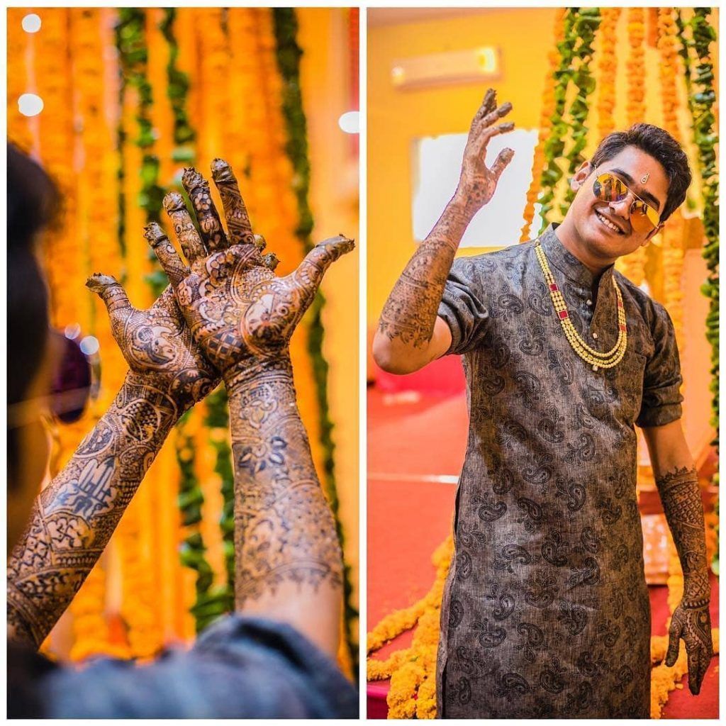 Mehndi henna hand