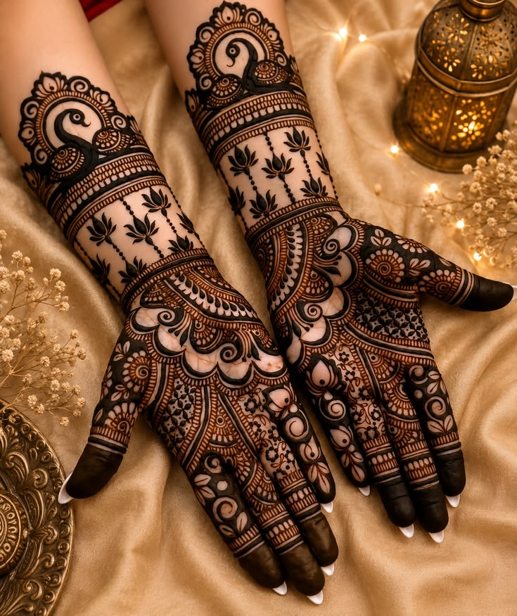 Bridal mehndi closeup