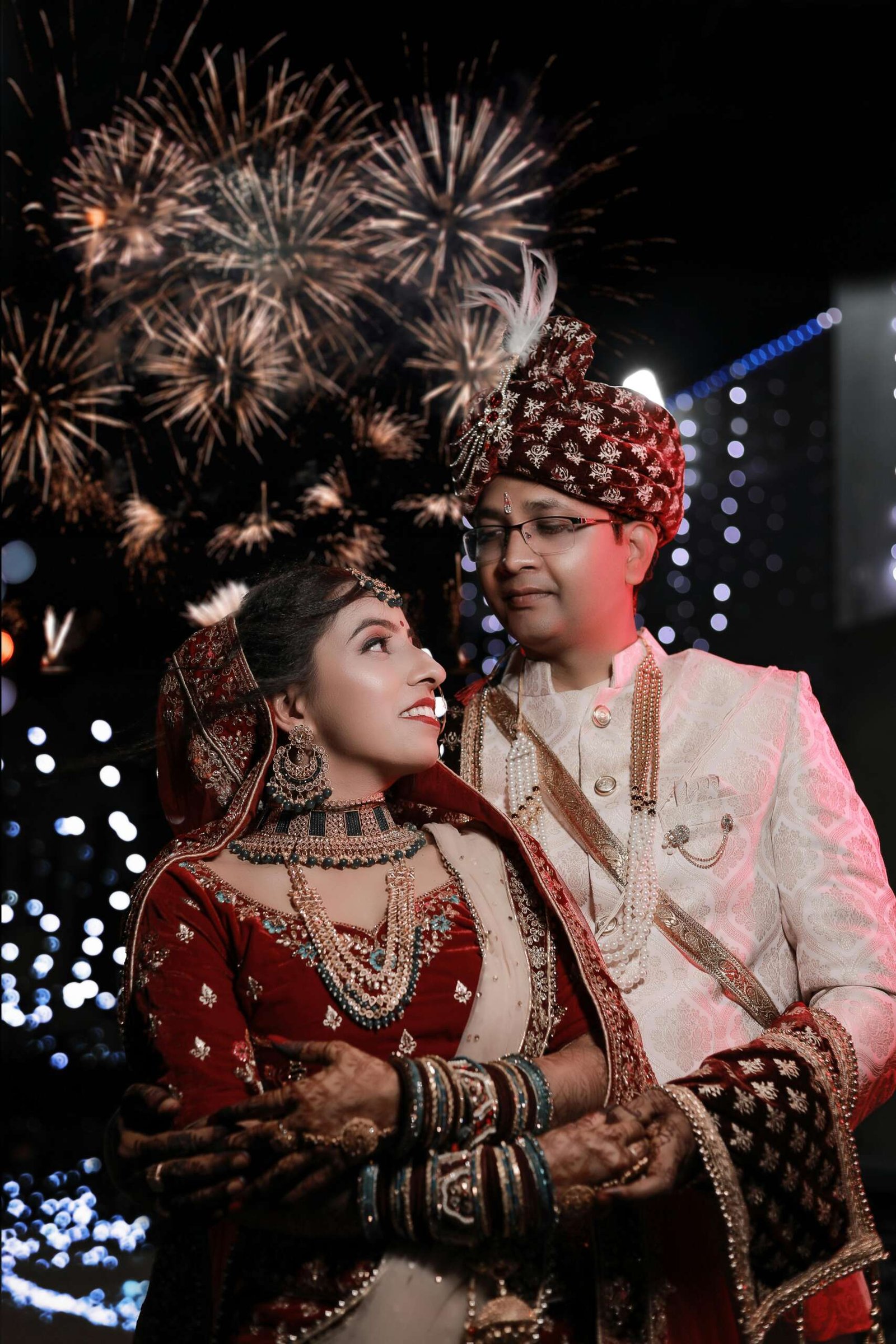 Wedding couple celebration